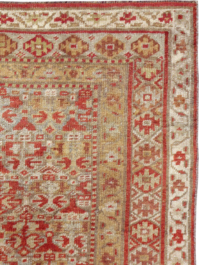 Antique Persian Kurdish Rug, No.23095 - Staging