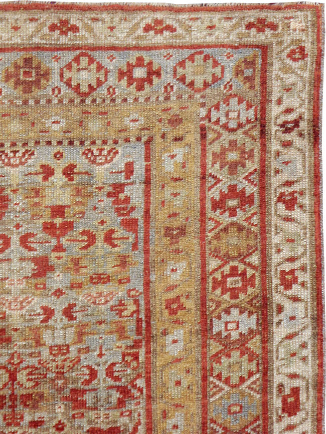 Antique Persian Kurdish Rug, No.23095 - Staging