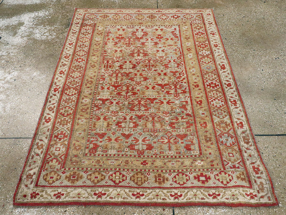 Antique Persian Kurdish Rug, No.23095 - Staging