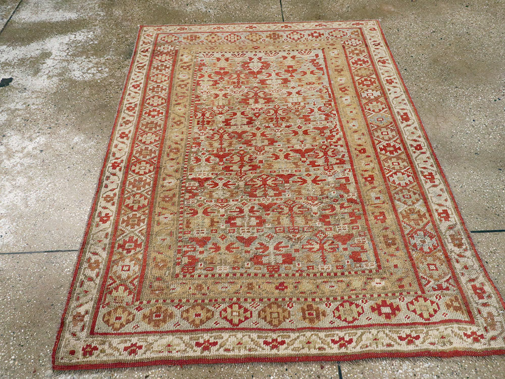 Antique Persian Kurdish Rug, No.23095 - Staging