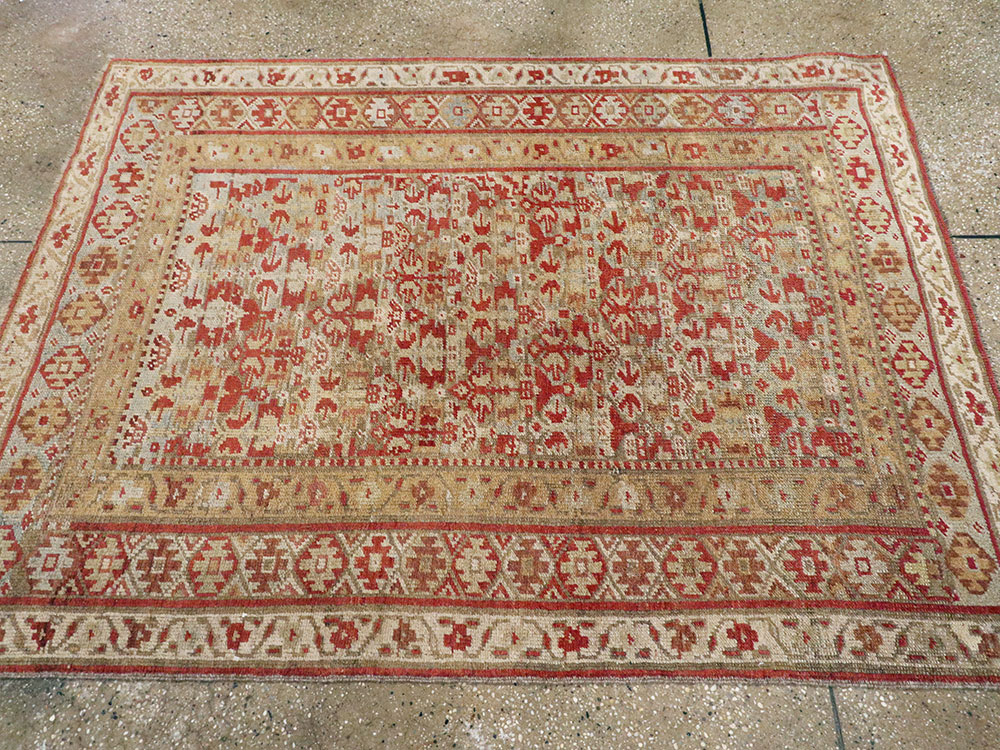 Antique Persian Kurdish Rug, No.23095 - Staging