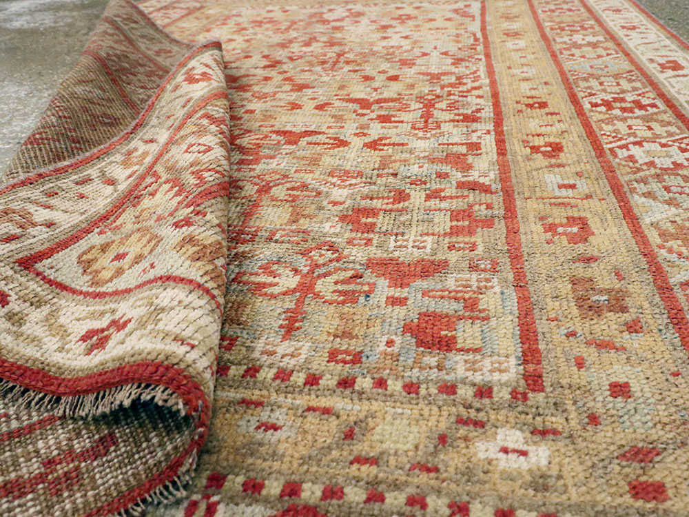 Antique Persian Kurdish Rug, No.23095 - Staging