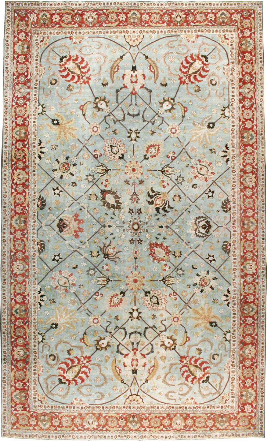 Antique Persian Tabriz Carpet, No.23099 - Staging