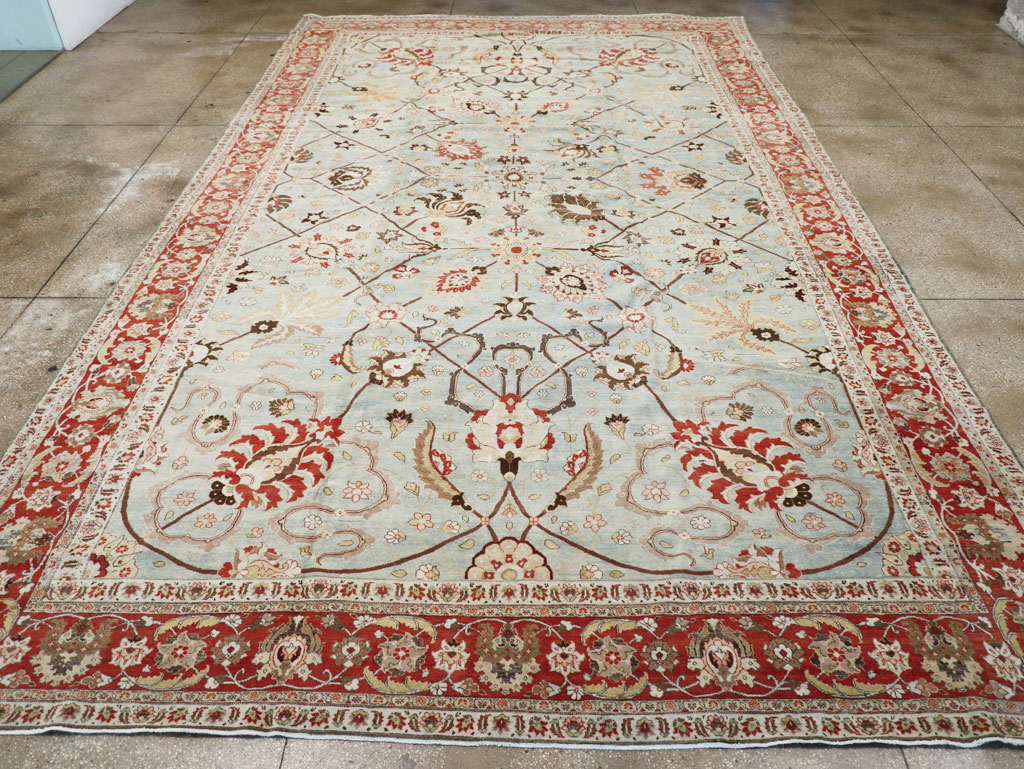 Antique Persian Tabriz Carpet, No.23099 - Staging