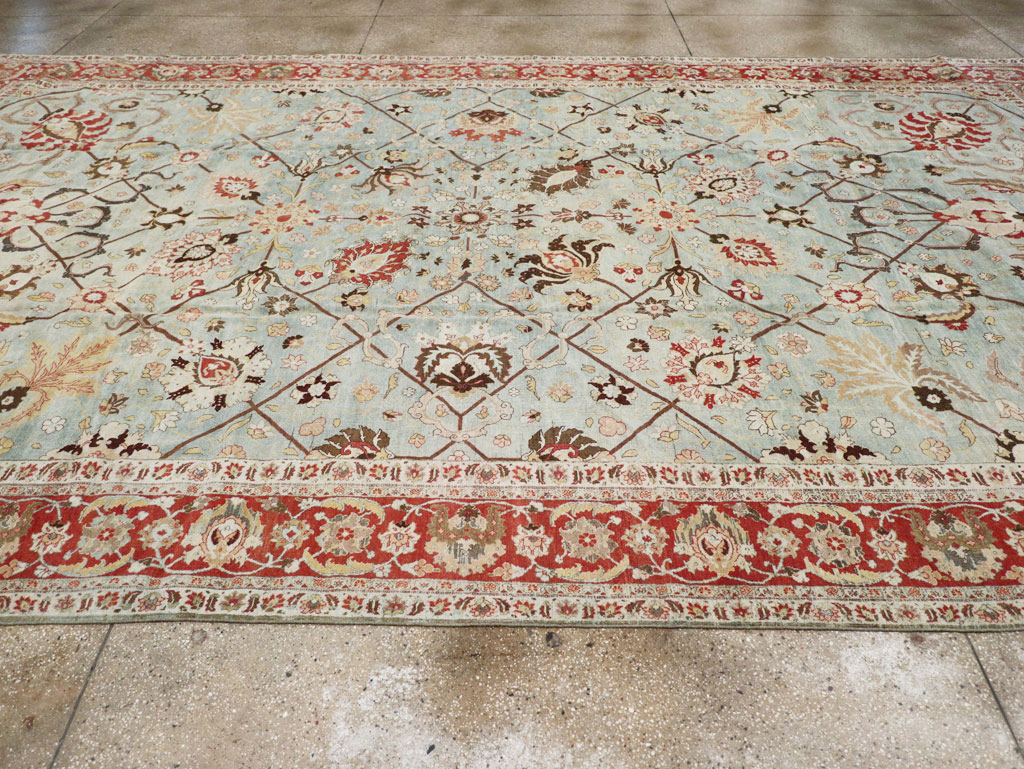 Antique Persian Tabriz Carpet, No.23099 - Staging