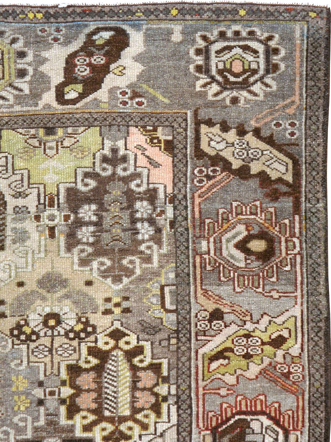 Antique Persian Bakhtiari Rug, No.23107 - Staging