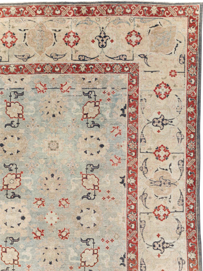 Vintage Persian Tabriz Rug, No.23108 - Staging