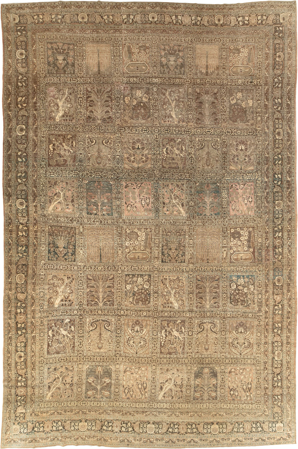 Antique Persian Tabriz Large Carpet, No.23112 - Staging
