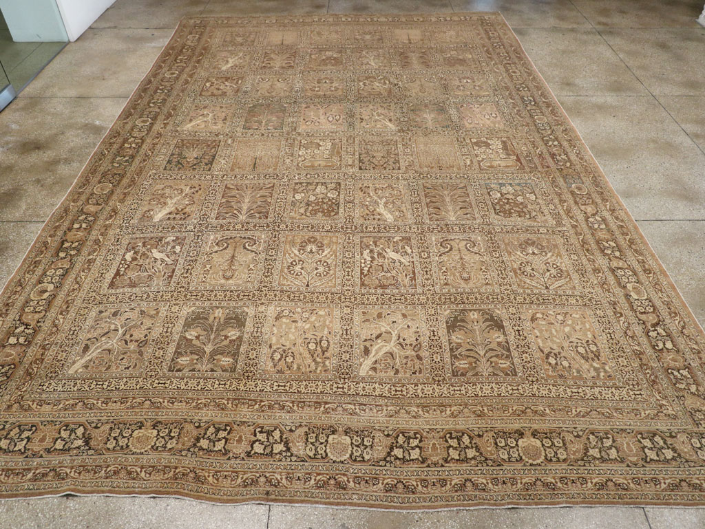 Antique Persian Tabriz Large Carpet, No.23112 - Staging