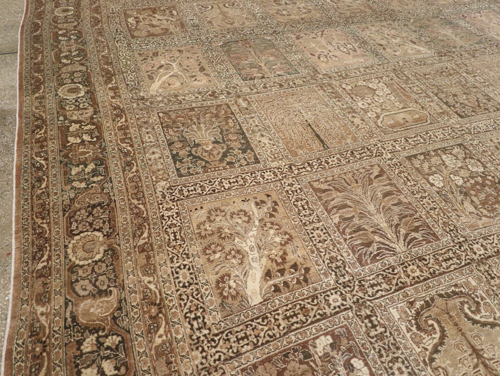 Antique Persian Tabriz Large Carpet, No.23112 - Staging