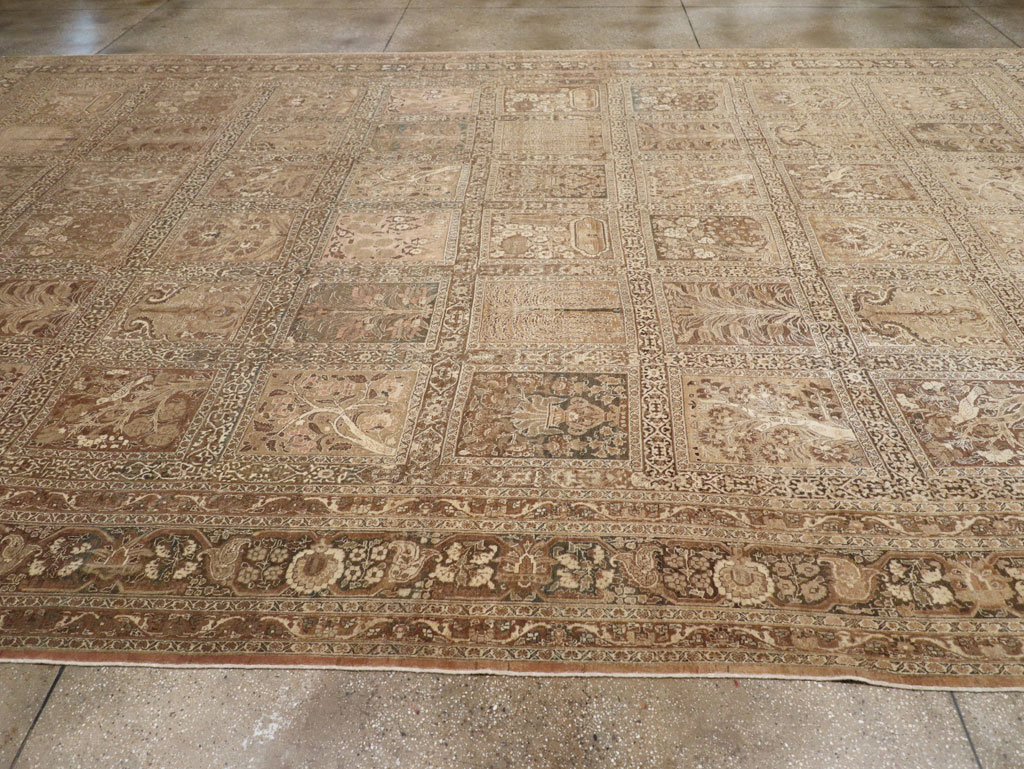 Antique Persian Tabriz Large Carpet, No.23112 - Staging