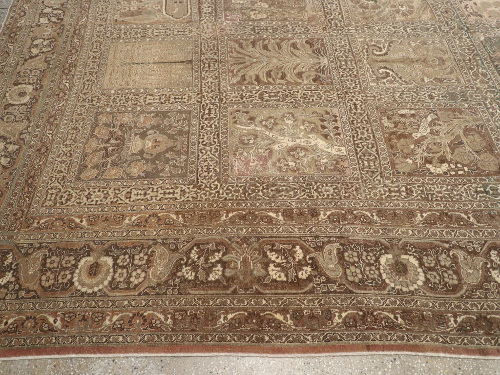 Antique Persian Tabriz Large Carpet, No.23112 - Staging