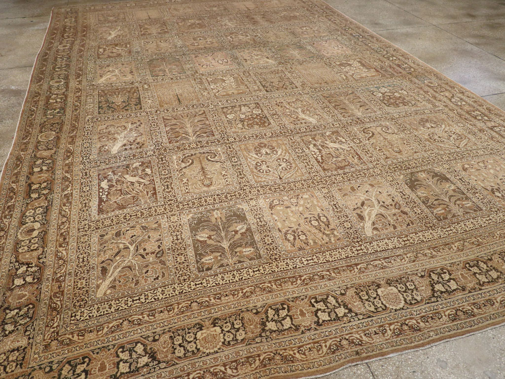 Antique Persian Tabriz Large Carpet, No.23112 - Staging