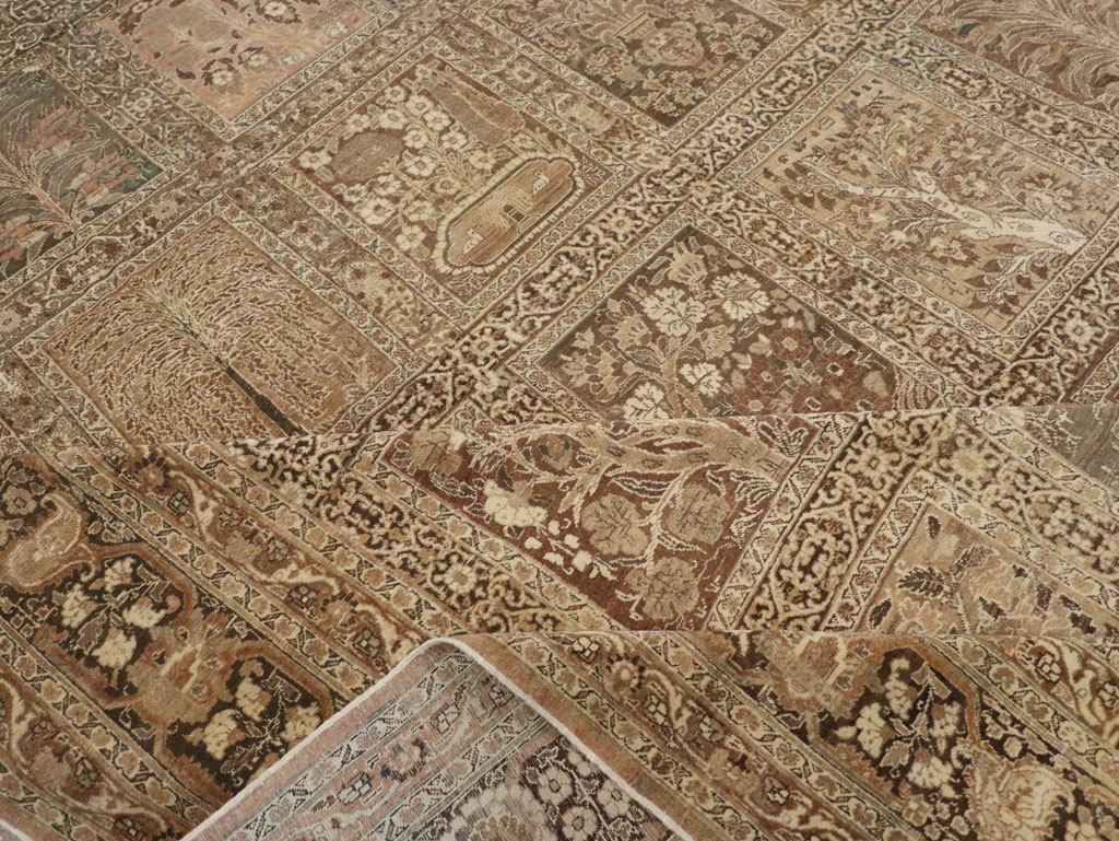 Antique Persian Tabriz Large Carpet, No.23112 - Staging