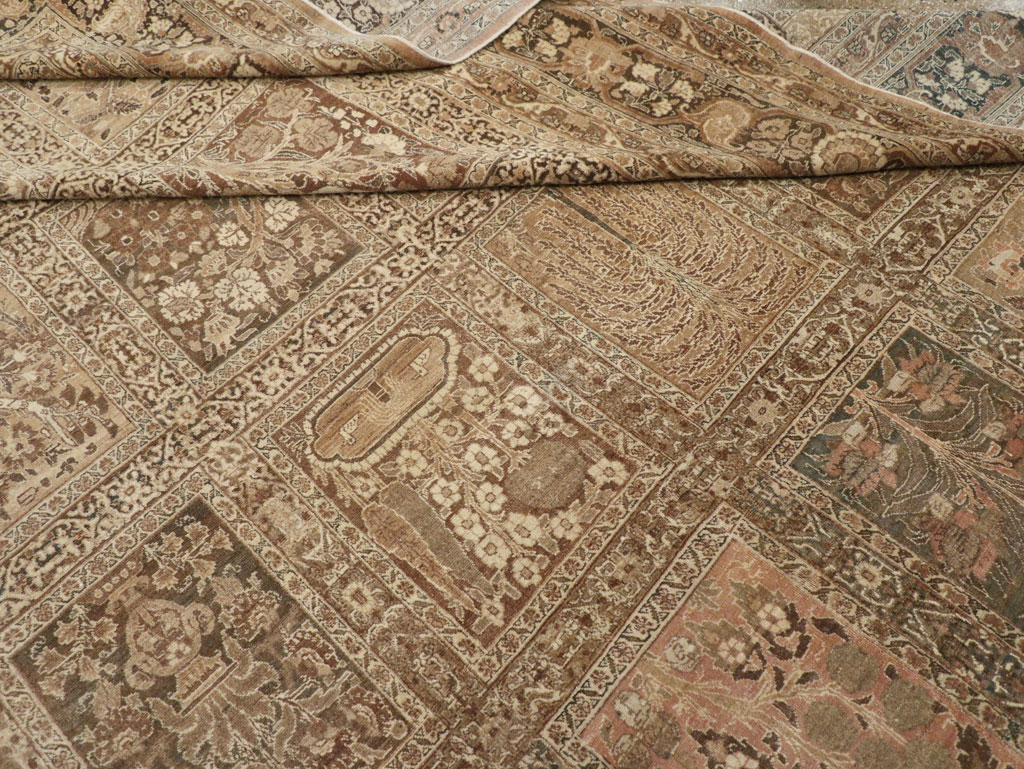 Antique Persian Tabriz Large Carpet, No.23112 - Staging