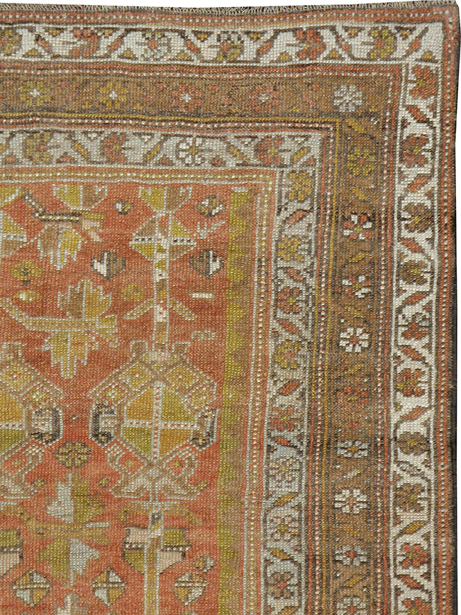 Antique Persian Kurdish Rug, No.23115 - Staging