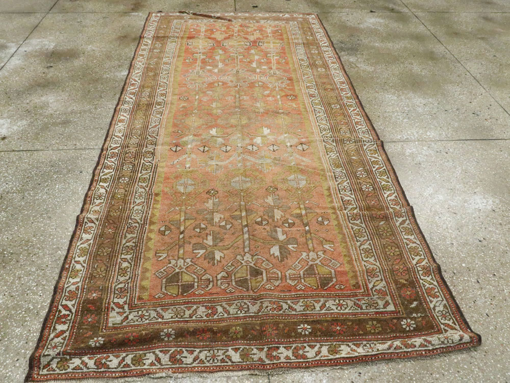 Antique Persian Kurdish Rug, No.23115 - Staging