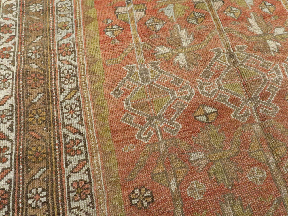Antique Persian Kurdish Rug, No.23115 - Staging