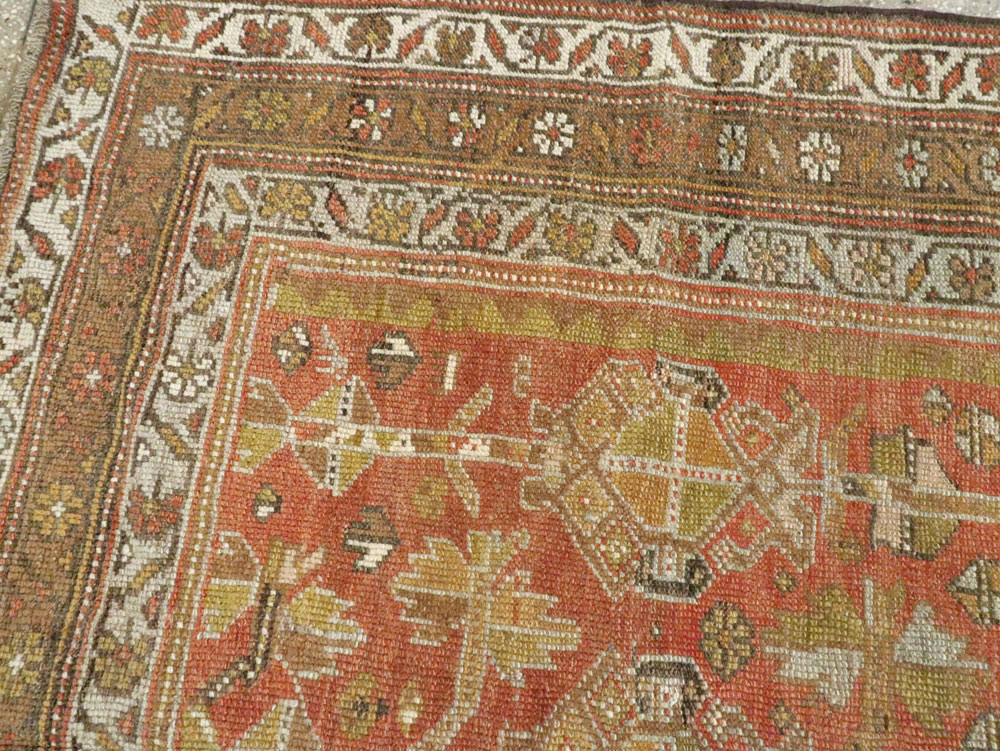 Antique Persian Kurdish Rug, No.23115 - Staging