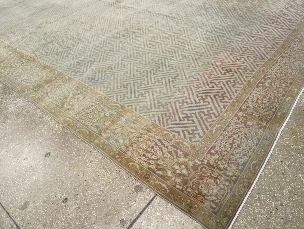 Antique Indian Lahore Carpet, No.23122 - Staging