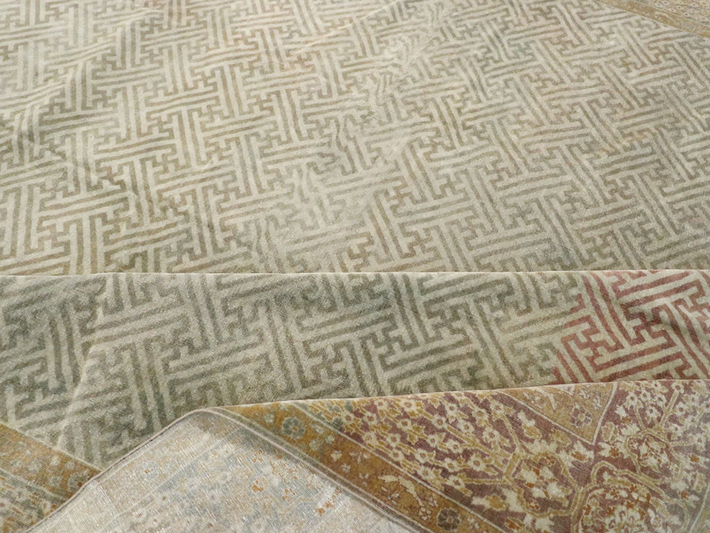 Antique Indian Lahore Carpet, No.23122 - Staging