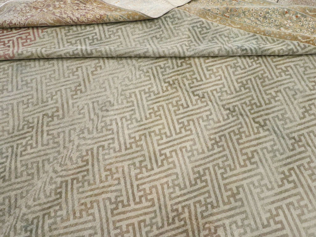 Antique Indian Lahore Carpet, No.23122 - Staging