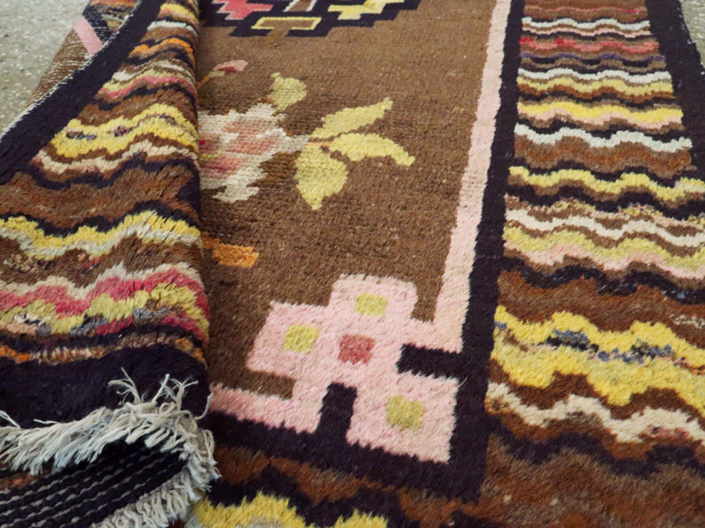 Vintage Turkestan Tibetan Rug, No.23124 - Staging