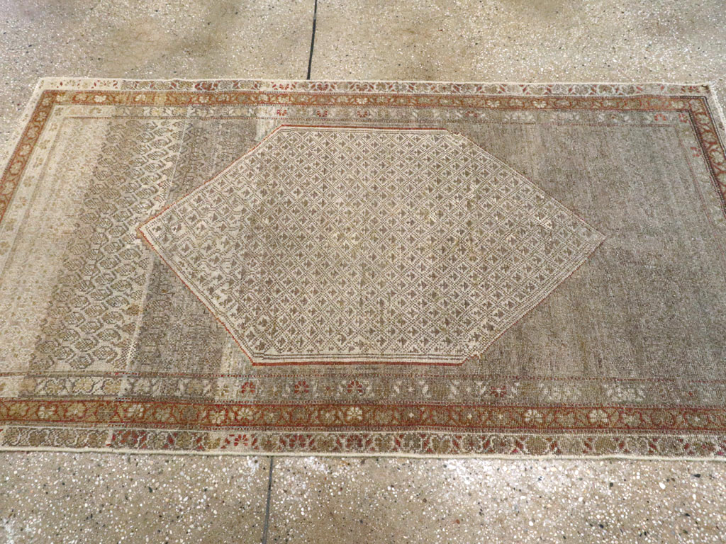 Vintage Persian Malayer Rug, No.23125 - Staging