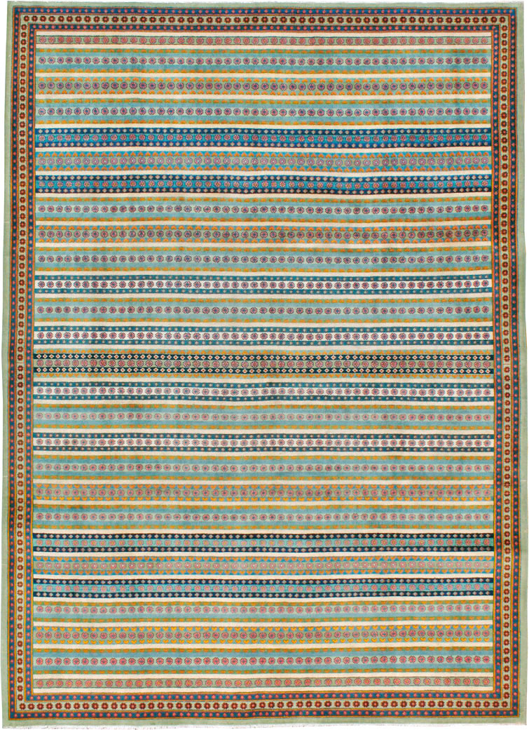 Vintage Persian Kashan Carpet, No.23128 - Staging