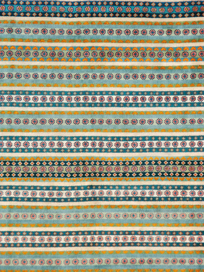 Vintage Persian Kashan Carpet, No.23128 - Staging