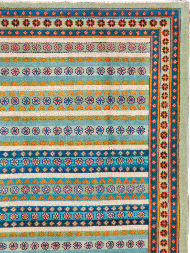 Vintage Persian Kashan Carpet, No.23128 - Staging