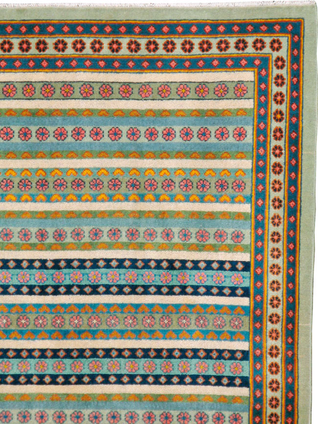 Vintage Persian Kashan Carpet, No.23128 - Staging