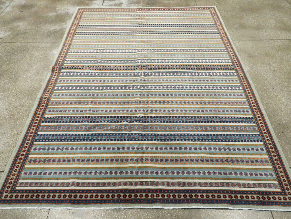 Vintage Persian Kashan Carpet, No.23128 - Staging