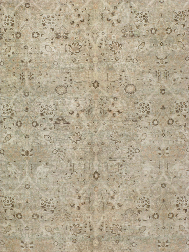 Antique Persian Tabriz Carpet, No.23129 - Staging