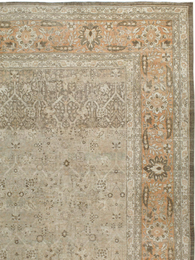 Antique Persian Tabriz Carpet, No.23129 - Staging