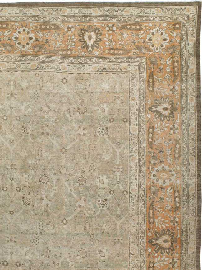 Antique Persian Tabriz Carpet, No.23129 - Staging