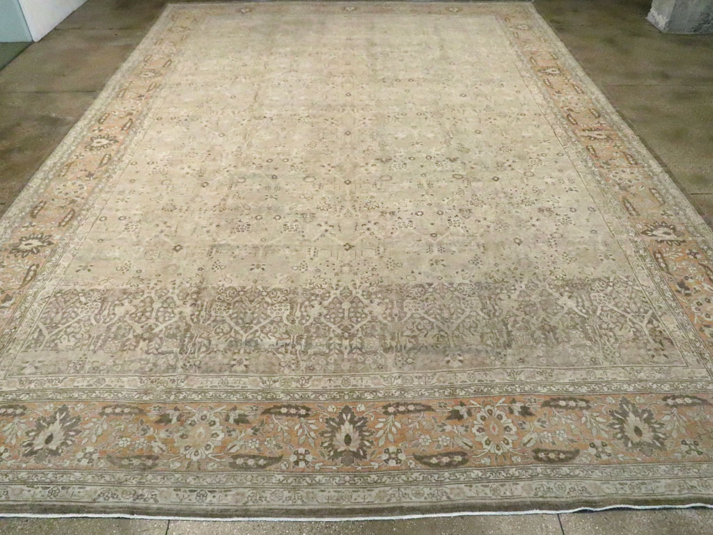 Antique Persian Tabriz Carpet, No.23129 - Staging