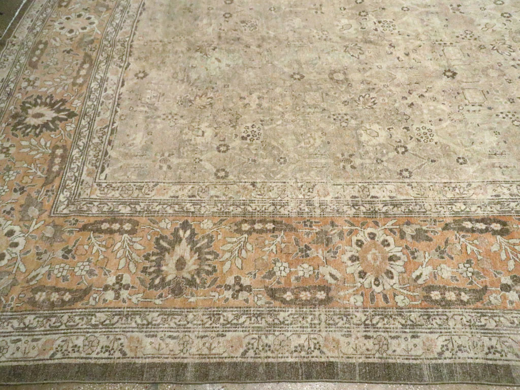Antique Persian Tabriz Carpet, No.23129 - Staging