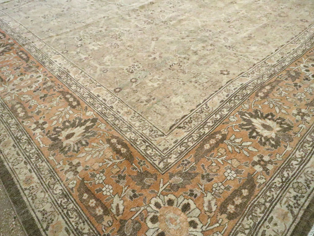 Antique Persian Tabriz Carpet, No.23129 - Staging