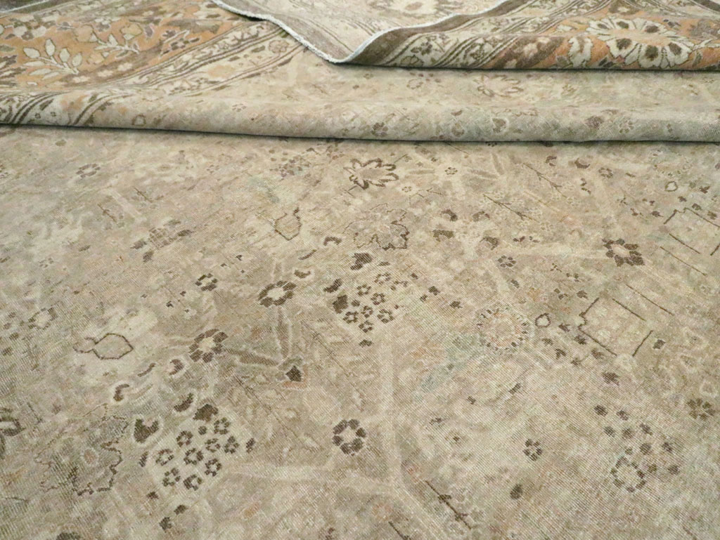 Antique Persian Tabriz Carpet, No.23129 - Staging