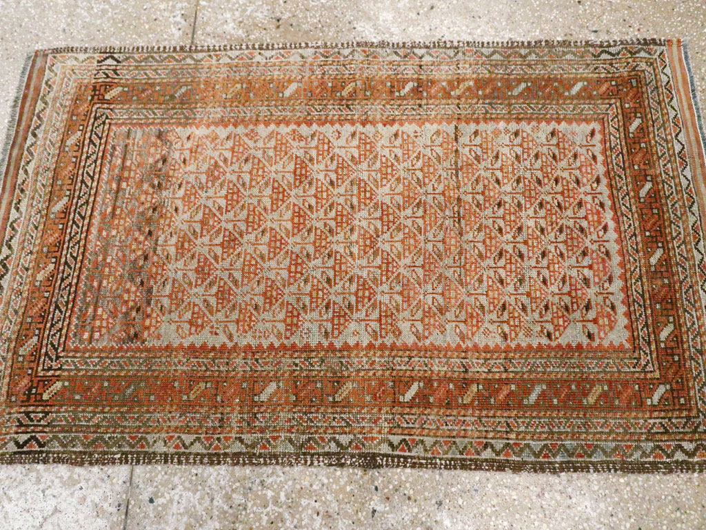Vintage Persian Baluch Rug, No.23131 - Staging