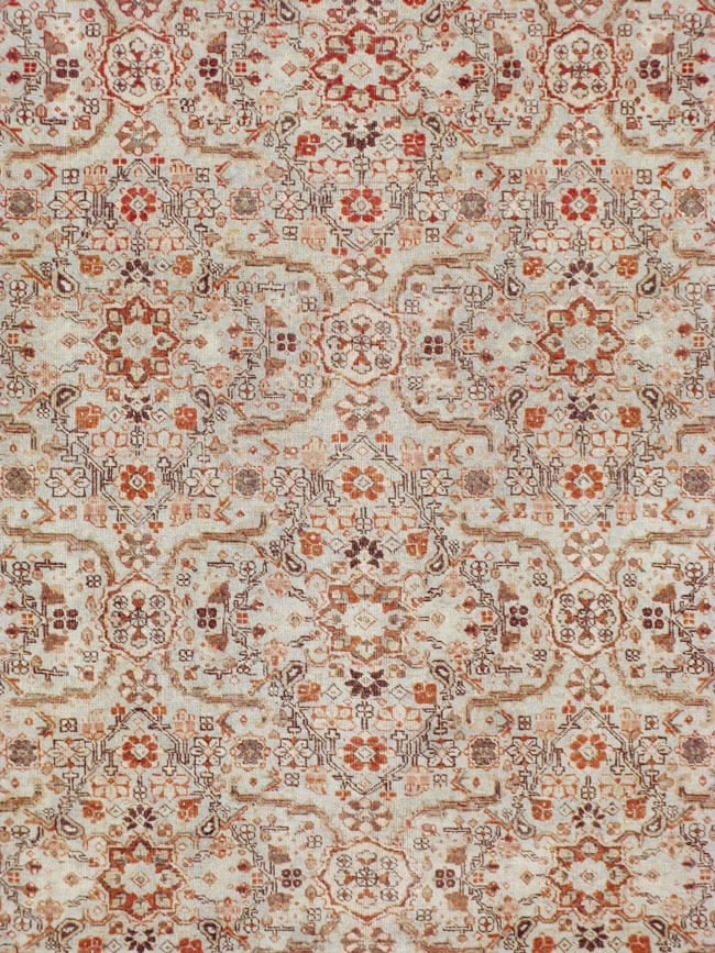 Antique Perian Tabriz Carpet, No.23144 - Staging