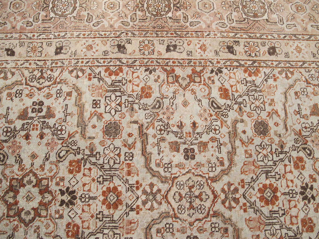 Antique Perian Tabriz Carpet, No.23144 - Staging