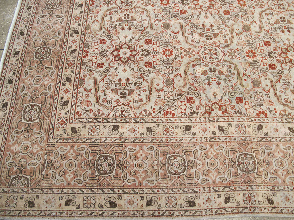 Antique Perian Tabriz Carpet, No.23144 - Staging