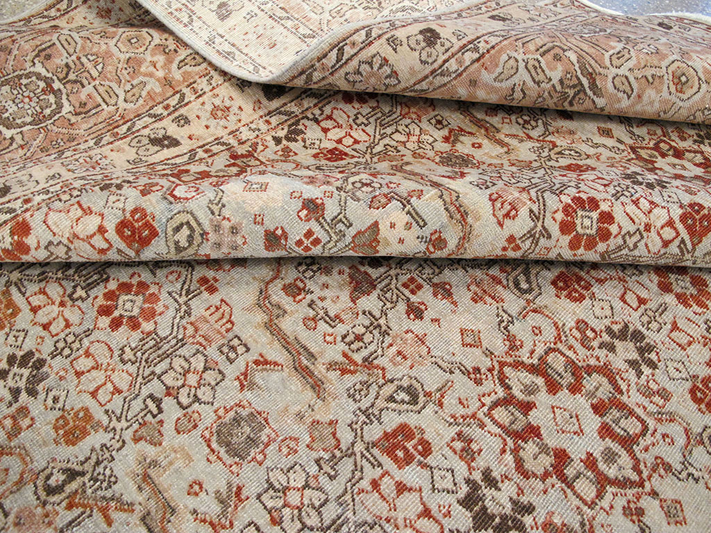 Antique Perian Tabriz Carpet, No.23144 - Staging
