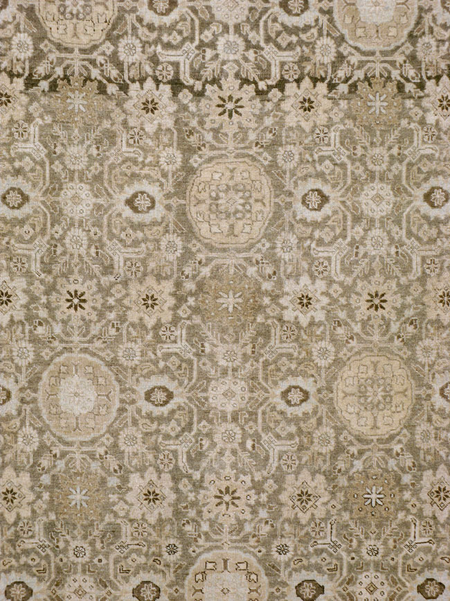 Antique Persian Tabriz Carpet, No.23149 - Staging