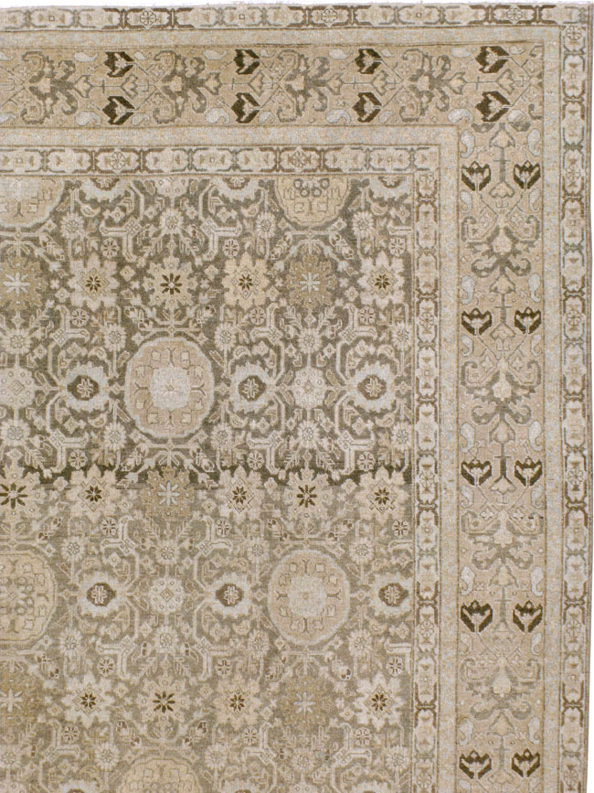 Antique Persian Tabriz Carpet, No.23149 - Staging