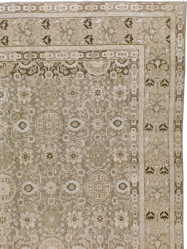 Antique Persian Tabriz Carpet, No.23149 - Staging