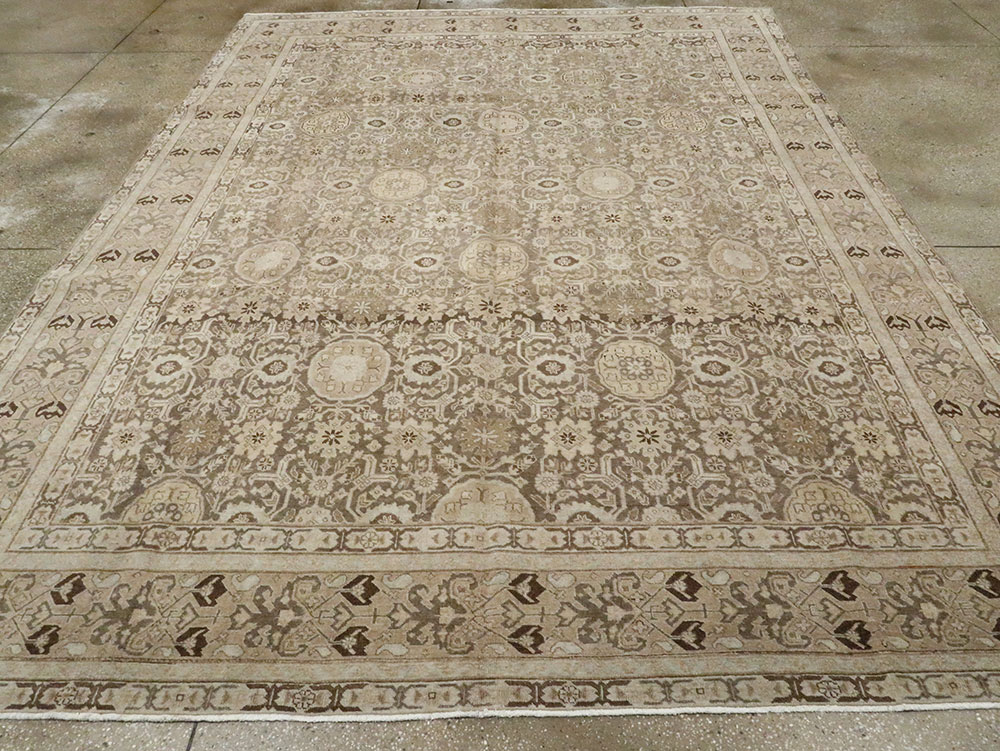 Antique Persian Tabriz Carpet, No.23149 - Staging