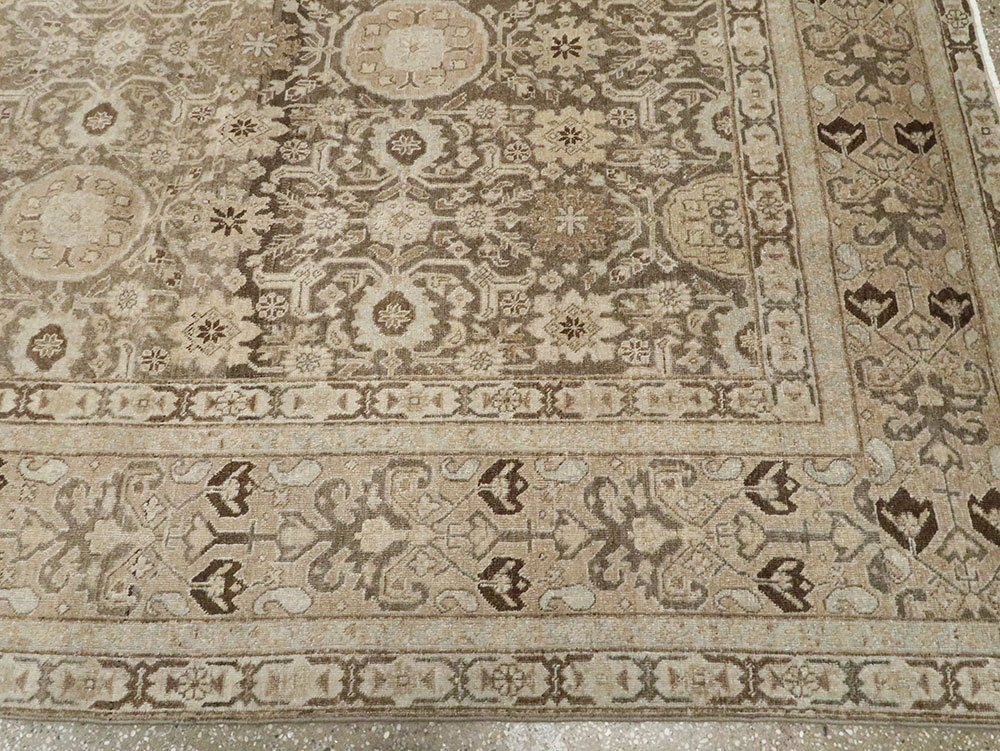 Antique Persian Tabriz Carpet, No.23149 - Staging